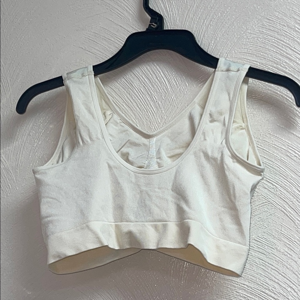 Cream Shapewear Everyday Throw On Wireless Bralette Seamless Support - Picture 4 of 10
